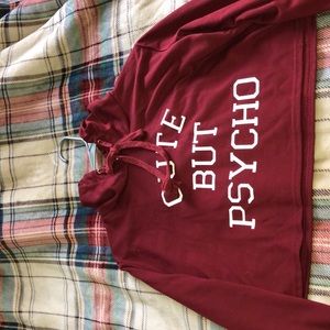 A croptop maroon